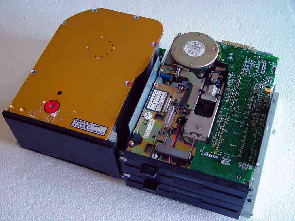 Hard drive and twin floppies